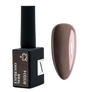 Lakier Hybrydowy 10 ml Espresso Noir #0804 - nasycony brązowy kryjący odcień