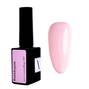 Baza kamuflująca 10 ml Bubblegum #0007 - r&oacute;żowa elastyczna baza kamuflująca