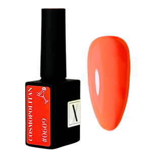 Lakier Hybrydowy 10 ml Cosmopolitan #0609 - nasycony koralowy kryjący odcień