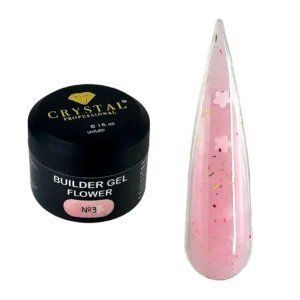 Builder Gel Flower №3 HEMA & TPO Free - Crystal