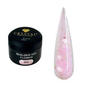 Builder Gel Flower №4 HEMA & TPO Free - Crystal