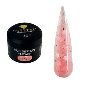 Builder Gel Flower №5 HEMA & TPO Free - Crystal