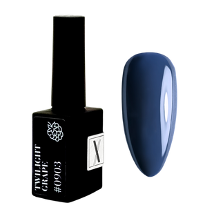 Lakier Hybrydowy 10 ml Twilight Grape #0903 - ciemny granatowy kryjący odcień