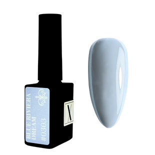 Lakier Hybrydowy 10 ml Blue Riviera Dream #0303 - niebieski kryjący odcień