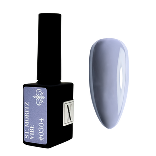 Lakier Hybrydowy 10 ml St. Moritz Vibe #0304 - szaro-granatowy kryjący odcień