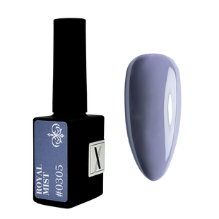 Lakier Hybrydowy 10 ml Royal Mist #0305 - szaro-granatowy kryjący odcień